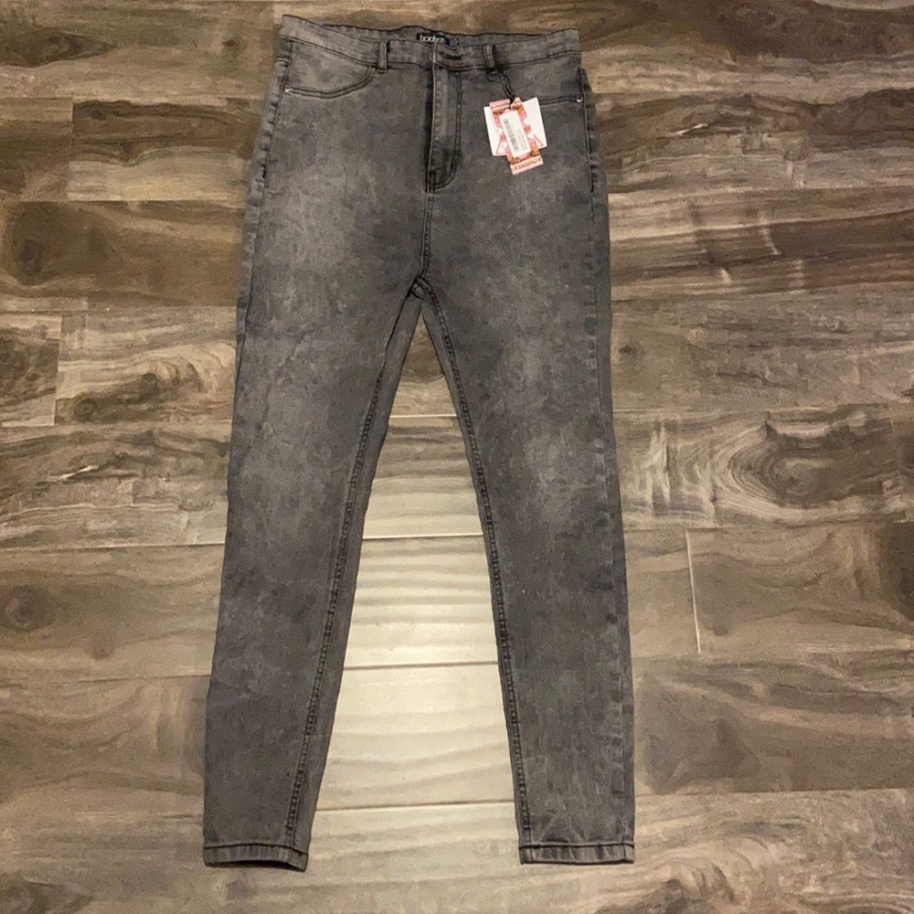 Boohoo brand jeans.